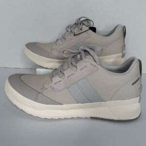 Sorel Canvas Low Sneakers “Out N About” in Gray and Cream